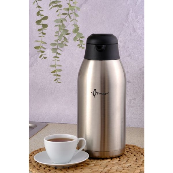 Penguen Png-1300B Paslanmaz Çelik Çay Termosu 3 Litre Çift Katlı